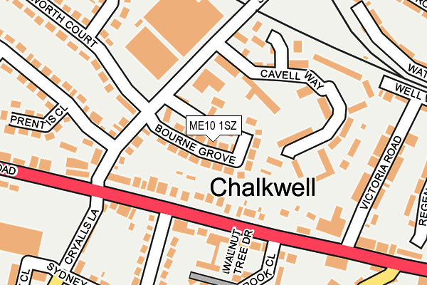 ME10 1SZ map - OS OpenMap – Local (Ordnance Survey)