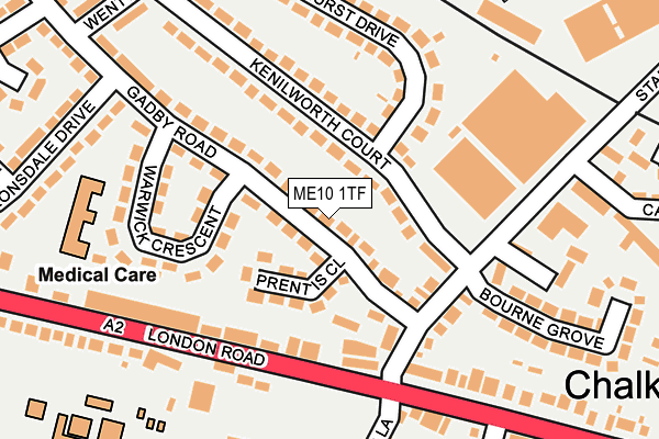 ME10 1TF map - OS OpenMap – Local (Ordnance Survey) ME10 1TF map - OS OpenMap – Local (Ordnance Survey)