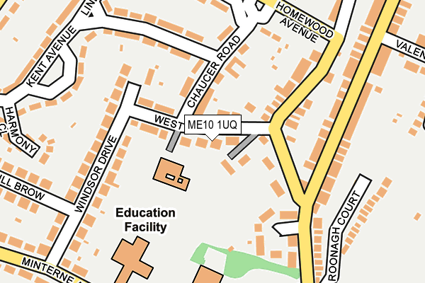 ME10 1UQ map - OS OpenMap – Local (Ordnance Survey) ME10 1UQ map - OS OpenMap – Local (Ordnance Survey)