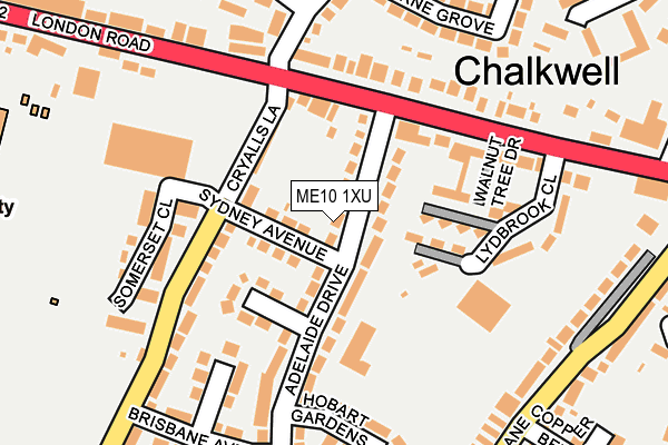 ME10 1XU map - OS OpenMap – Local (Ordnance Survey) ME10 1XU map - OS OpenMap – Local (Ordnance Survey)