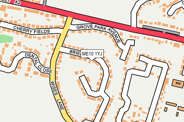 ME10 1YJ map - OS OpenMap – Local (Ordnance Survey) ME10 1YJ map - OS OpenMap – Local (Ordnance Survey)