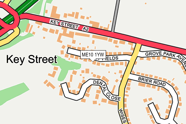 ME10 1YW map - OS OpenMap – Local (Ordnance Survey) ME10 1YW map - OS OpenMap – Local (Ordnance Survey)