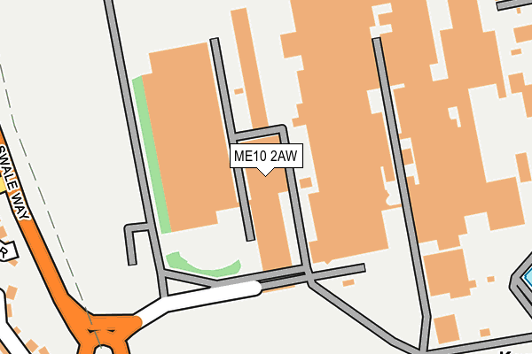 ME10 2AW map - OS OpenMap – Local (Ordnance Survey) ME10 2AW map - OS OpenMap – Local (Ordnance Survey)