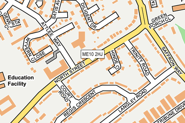ME10 2HJ map - OS OpenMap – Local (Ordnance Survey) ME10 2HJ map - OS OpenMap – Local (Ordnance Survey)