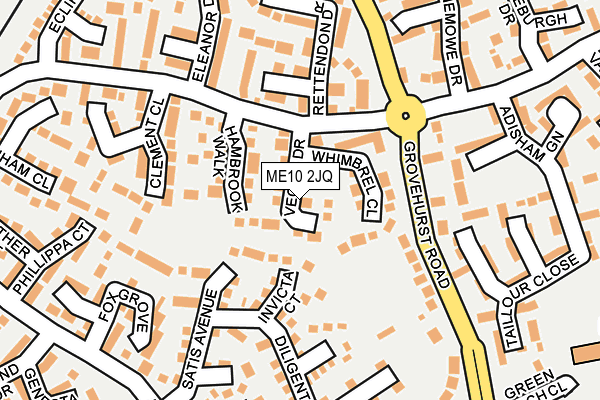 ME10 2JQ map - OS OpenMap – Local (Ordnance Survey) ME10 2JQ map - OS OpenMap – Local (Ordnance Survey)