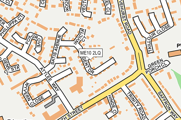 ME10 2LQ map - OS OpenMap – Local (Ordnance Survey) ME10 2LQ map - OS OpenMap – Local (Ordnance Survey)