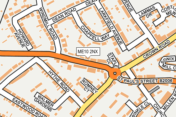 ME10 2NX map - OS OpenMap – Local (Ordnance Survey) ME10 2NX map - OS OpenMap – Local (Ordnance Survey)