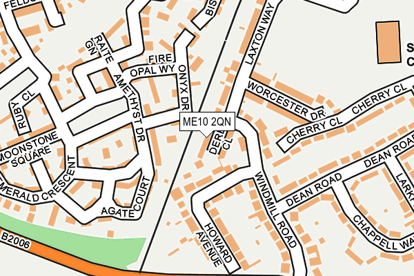 ME10 2QN map - OS OpenMap – Local (Ordnance Survey) ME10 2QN map - OS OpenMap – Local (Ordnance Survey)
