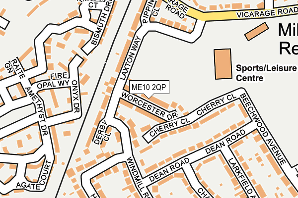 ME10 2QP map - OS OpenMap – Local (Ordnance Survey) ME10 2QP map - OS OpenMap – Local (Ordnance Survey)