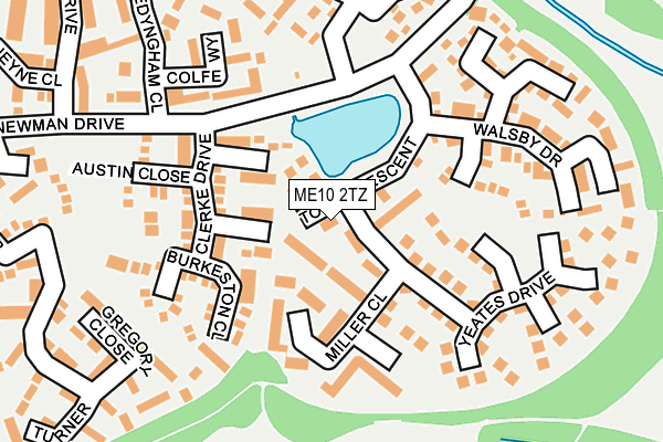 ME10 2TZ map - OS OpenMap – Local (Ordnance Survey) ME10 2TZ map - OS OpenMap – Local (Ordnance Survey)