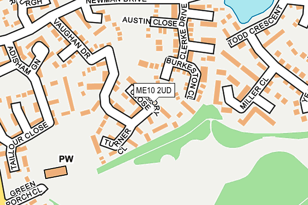 ME10 2UD map - OS OpenMap – Local (Ordnance Survey) ME10 2UD map - OS OpenMap – Local (Ordnance Survey)