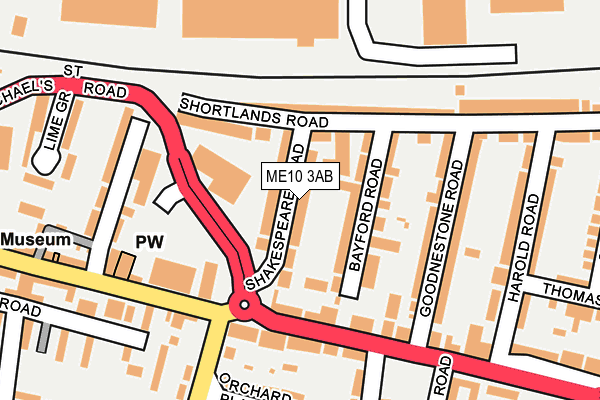 ME10 3AB map - OS OpenMap – Local (Ordnance Survey) ME10 3AB map - OS OpenMap – Local (Ordnance Survey)