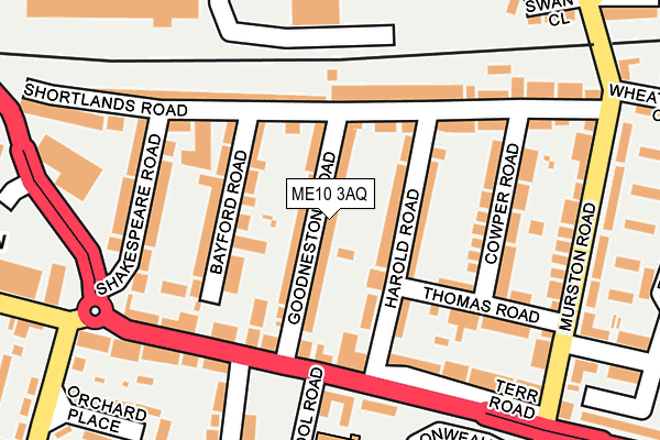 ME10 3AQ map - OS OpenMap – Local (Ordnance Survey)