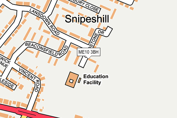 ME10 3BH map - OS OpenMap – Local (Ordnance Survey) ME10 3BH map - OS OpenMap – Local (Ordnance Survey)