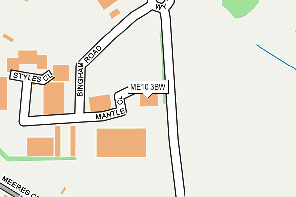 ME10 3BW map - OS OpenMap – Local (Ordnance Survey) ME10 3BW map - OS OpenMap – Local (Ordnance Survey)