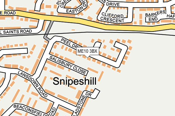 ME10 3BX map - OS OpenMap – Local (Ordnance Survey) ME10 3BX map - OS OpenMap – Local (Ordnance Survey)