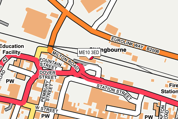 ME10 3ED map - OS OpenMap – Local (Ordnance Survey) ME10 3ED map - OS OpenMap – Local (Ordnance Survey)