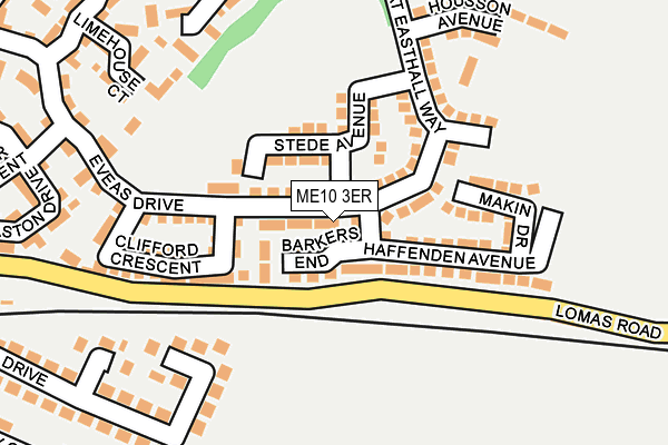 ME10 3ER map - OS OpenMap – Local (Ordnance Survey) ME10 3ER map - OS OpenMap – Local (Ordnance Survey)