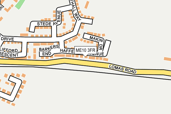 ME10 3FR map - OS OpenMap – Local (Ordnance Survey) ME10 3FR map - OS OpenMap – Local (Ordnance Survey)