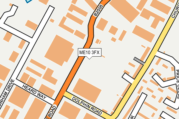 ME10 3FX map - OS OpenMap – Local (Ordnance Survey) ME10 3FX map - OS OpenMap – Local (Ordnance Survey)
