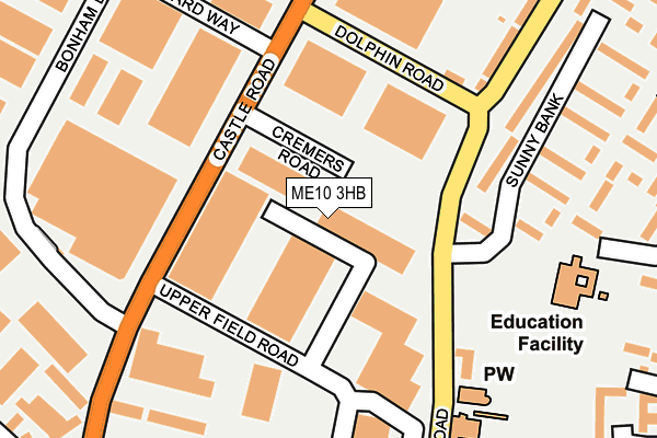ME10 3HB map - OS OpenMap – Local (Ordnance Survey) ME10 3HB map - OS OpenMap – Local (Ordnance Survey)