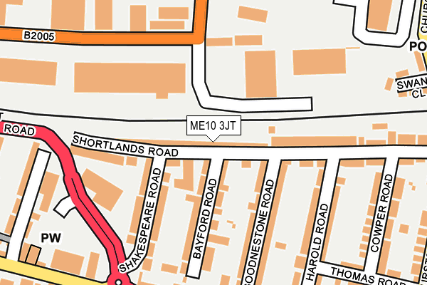 ME10 3JT map - OS OpenMap – Local (Ordnance Survey) ME10 3JT map - OS OpenMap – Local (Ordnance Survey)