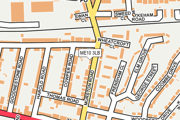 ME10 3LB map - OS OpenMap – Local (Ordnance Survey)