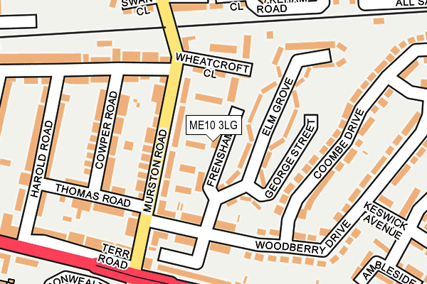 ME10 3LG map - OS OpenMap – Local (Ordnance Survey) ME10 3LG map - OS OpenMap – Local (Ordnance Survey)