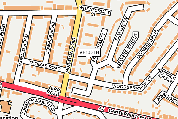 ME10 3LH map - OS OpenMap – Local (Ordnance Survey) ME10 3LH map - OS OpenMap – Local (Ordnance Survey)