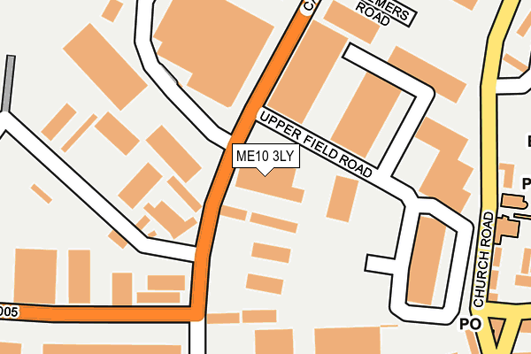 ME10 3LY map - OS OpenMap – Local (Ordnance Survey) ME10 3LY map - OS OpenMap – Local (Ordnance Survey)