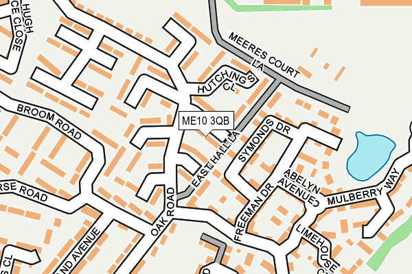 ME10 3QB map - OS OpenMap – Local (Ordnance Survey) ME10 3QB map - OS OpenMap – Local (Ordnance Survey)