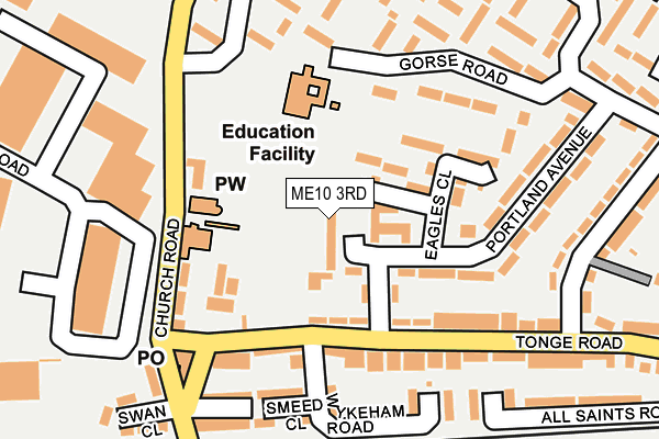 ME10 3RD map - OS OpenMap – Local (Ordnance Survey) ME10 3RD map - OS OpenMap – Local (Ordnance Survey)