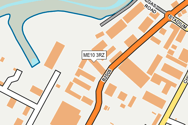 ME10 3RZ map - OS OpenMap – Local (Ordnance Survey) ME10 3RZ map - OS OpenMap – Local (Ordnance Survey)