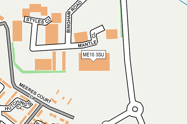 ME10 3SU map - OS OpenMap – Local (Ordnance Survey) ME10 3SU map - OS OpenMap – Local (Ordnance Survey)