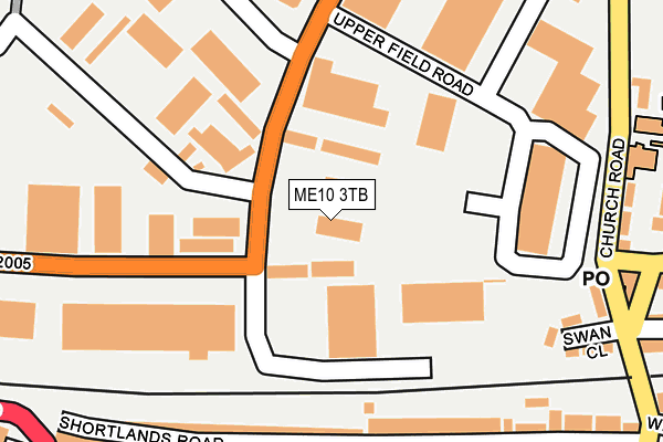 ME10 3TB map - OS OpenMap – Local (Ordnance Survey)
