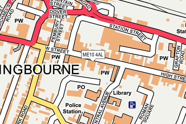 ME10 4AL map - OS OpenMap – Local (Ordnance Survey) ME10 4AL map - OS OpenMap – Local (Ordnance Survey)