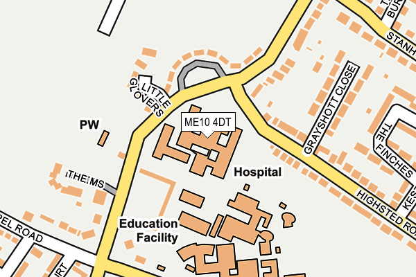 ME10 4DT map - OS OpenMap – Local (Ordnance Survey) ME10 4DT map - OS OpenMap – Local (Ordnance Survey)