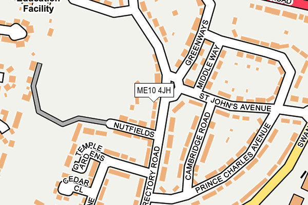 ME10 4JH map - OS OpenMap – Local (Ordnance Survey) ME10 4JH map - OS OpenMap – Local (Ordnance Survey)