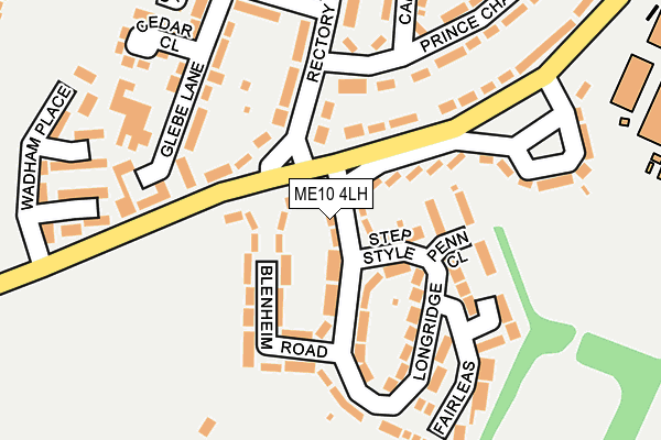 ME10 4LH map - OS OpenMap – Local (Ordnance Survey) ME10 4LH map - OS OpenMap – Local (Ordnance Survey)