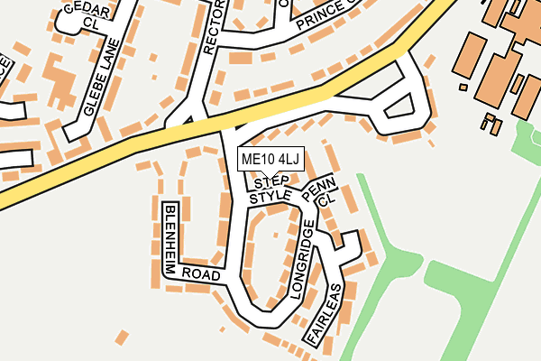 ME10 4LJ map - OS OpenMap – Local (Ordnance Survey) ME10 4LJ map - OS OpenMap – Local (Ordnance Survey)