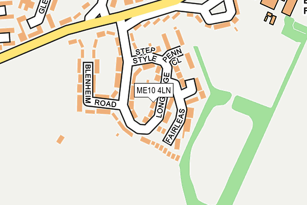 ME10 4LN map - OS OpenMap – Local (Ordnance Survey) ME10 4LN map - OS OpenMap – Local (Ordnance Survey)