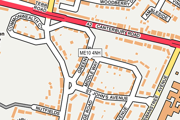 ME10 4NH map - OS OpenMap – Local (Ordnance Survey) ME10 4NH map - OS OpenMap – Local (Ordnance Survey)
