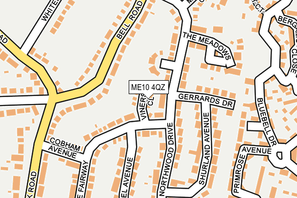 ME10 4QZ map - OS OpenMap – Local (Ordnance Survey) ME10 4QZ map - OS OpenMap – Local (Ordnance Survey)