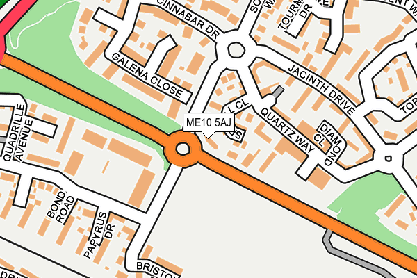 ME10 5AJ map - OS OpenMap – Local (Ordnance Survey) ME10 5AJ map - OS OpenMap – Local (Ordnance Survey)