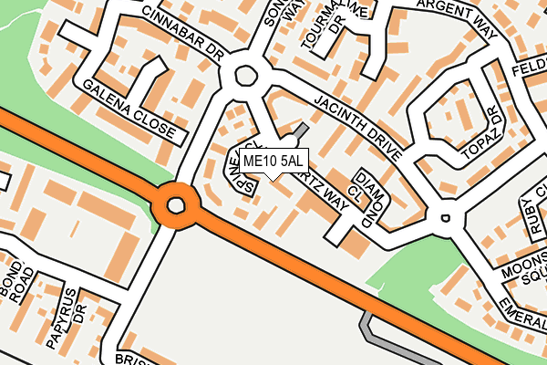ME10 5AL map - OS OpenMap – Local (Ordnance Survey) ME10 5AL map - OS OpenMap – Local (Ordnance Survey)
