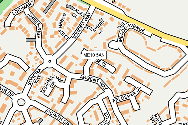 ME10 5AN map - OS OpenMap – Local (Ordnance Survey) ME10 5AN map - OS OpenMap – Local (Ordnance Survey)