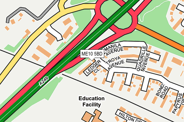 ME10 5BD map - OS OpenMap – Local (Ordnance Survey) ME10 5BD map - OS OpenMap – Local (Ordnance Survey)