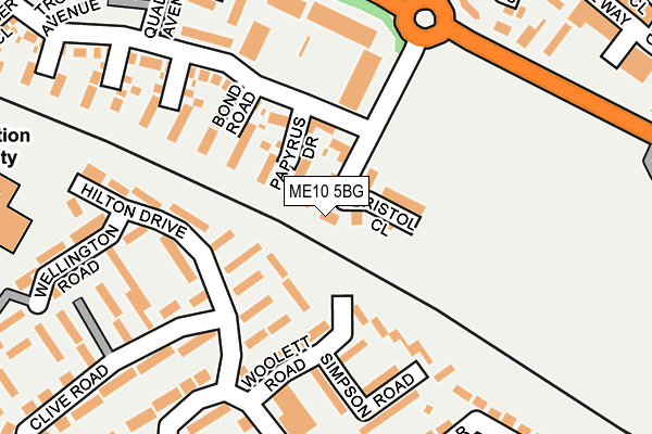 ME10 5BG map - OS OpenMap – Local (Ordnance Survey) ME10 5BG map - OS OpenMap – Local (Ordnance Survey)