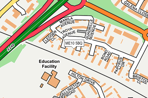 ME10 5BQ map - OS OpenMap – Local (Ordnance Survey) ME10 5BQ map - OS OpenMap – Local (Ordnance Survey)