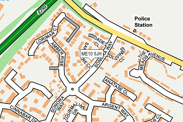 ME10 5JH map - OS OpenMap – Local (Ordnance Survey) ME10 5JH map - OS OpenMap – Local (Ordnance Survey)